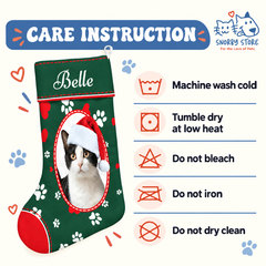 Personalized Christmas Stocking – Custom Name & Photo Holiday Gift for Kids, Family & Pet Lovers
