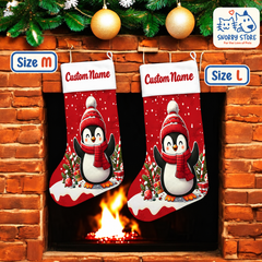 Personalized Christmas Stocking – Custom Name & Photo Holiday Gift for Kids, Family & Pet Lovers