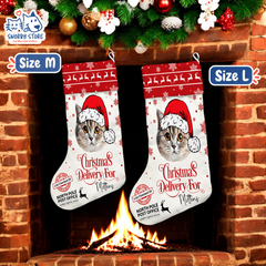 Personalized Christmas Stocking – Custom Name & Photo Holiday Gift for Kids, Family & Pet Lovers
