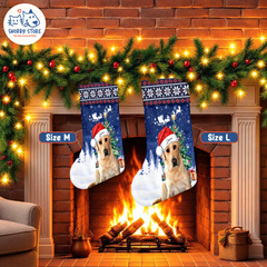 Personalized Christmas Stocking – Custom Name & Photo Holiday Gift for Kids, Family & Pet Lovers
