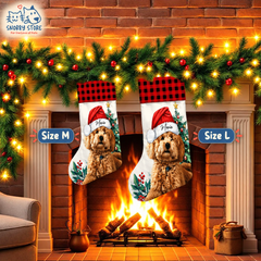 Personalized Christmas Stocking – Custom Name & Photo Holiday Gift for Kids, Family & Pet Lovers