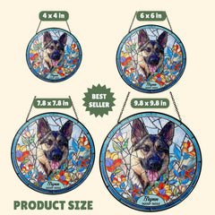 Custom Pet Portrait Stained Glass Suncatcher