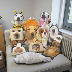 Funny Pet Cat Dog Ugly Plush Pillow