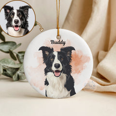 Personalized Pet Watercolor Ornament
