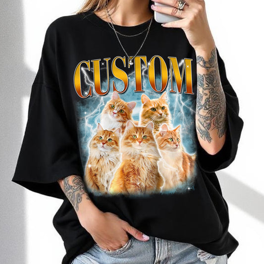 Custom Comfort Colors Vintage Pet Shirt - Pet Photo + Name