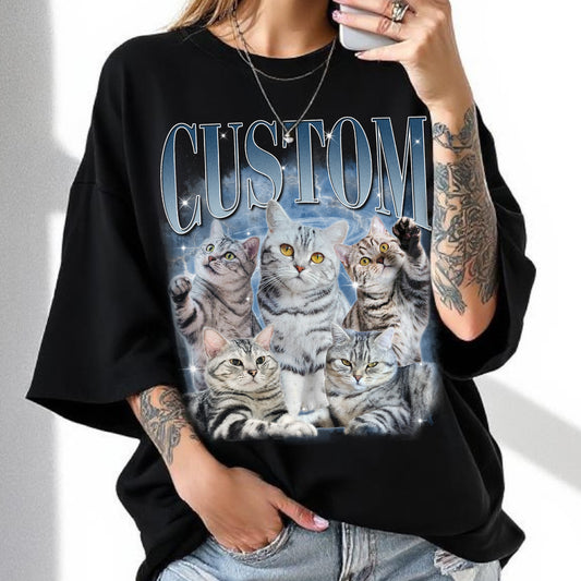 Custom Comfort Colors Vintage Pet Shirt - Pet Photo + Name