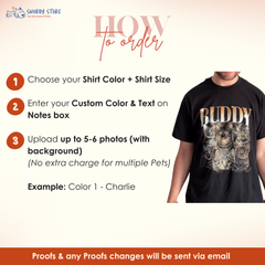 Custom Bootleg Vintage Pet Shirt - Pet Photo + Name