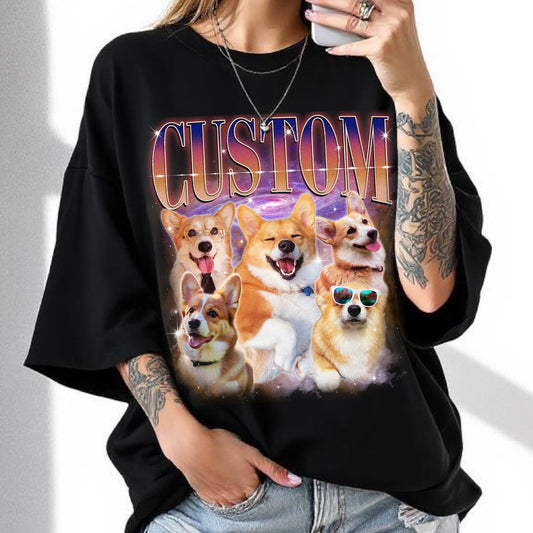 Custom Comfort Colors Vintage Pet Shirt - Pet Photo + Name