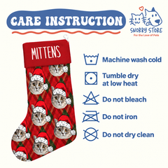 Personalized Christmas Stocking – Custom Name & Photo Holiday Gift for Kids, Family & Pet Lovers