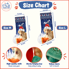 Personalized Christmas Stocking – Custom Name & Photo Holiday Gift for Kids, Family & Pet Lovers