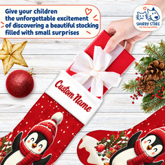 Personalized Christmas Stocking – Custom Name & Photo Holiday Gift for Kids, Family & Pet Lovers