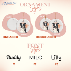 Personalized Pet Watercolor Ornament