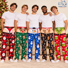 Custom Funny Pajama Pants - Personalized Christmas Birthday Gifts For Wife, Daughter, Besties, Sisters, Granddaughter, Grandma, Mom, Yourself - Too Cozy To Care