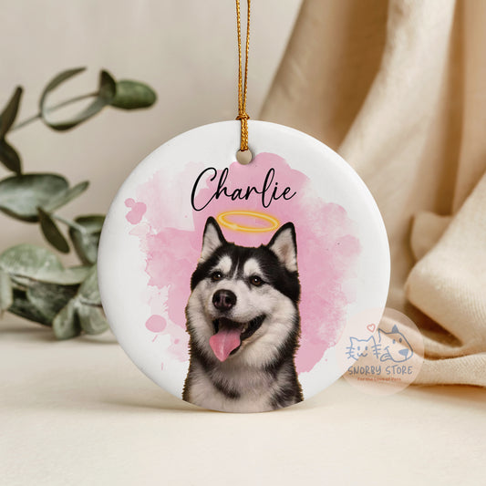 Personalized Pet Watercolor Ornament
