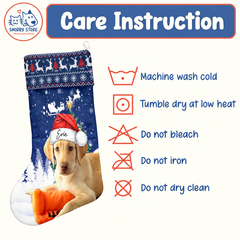 Personalized Christmas Stocking – Custom Name & Photo Holiday Gift for Kids, Family & Pet Lovers