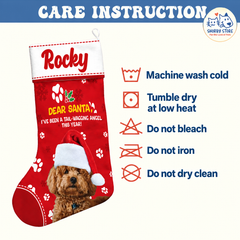 Personalized Christmas Stocking – Custom Name & Photo Holiday Gift for Kids, Family & Pet Lovers