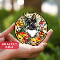 Custom Pet Portrait Stained Glass Suncatcher