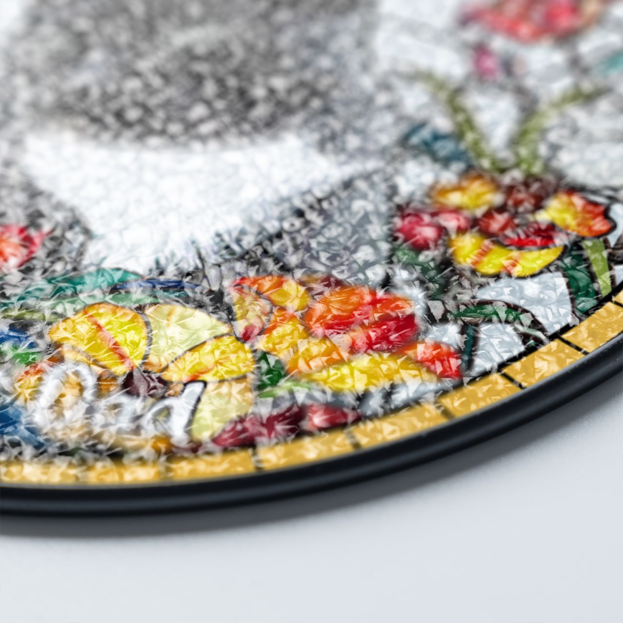 Custom Pet Portrait Stained Glass Suncatcher