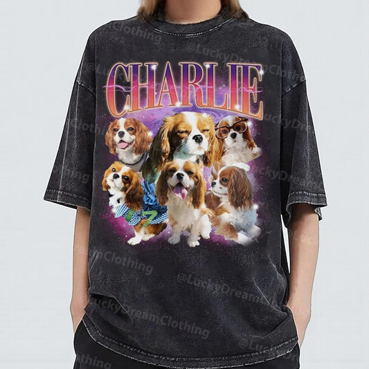 Custom Comfort Colors Vintage Pet Shirt - Pet Photo + Name